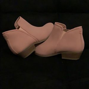 Pink ankle boots